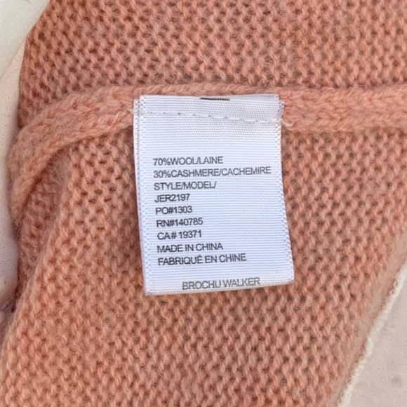 Brochu Walker Sweater Looker Layered V Neck Cashmere - Picture 12 of 14